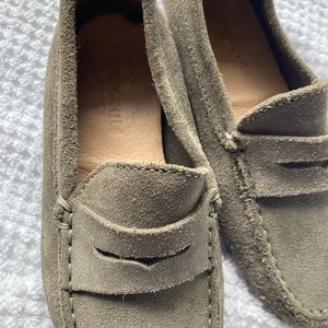 JCrew Crewcuts boys suede leather penny loafers 11